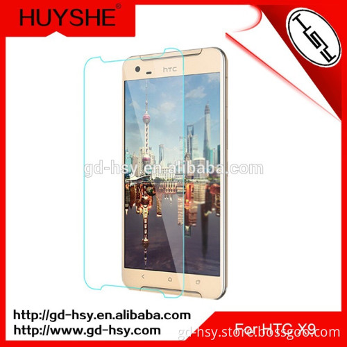 HUYSHE 0.3mm 2.5d 9h cellphone glass screen protector for HTC X9 tempered glass screen protector